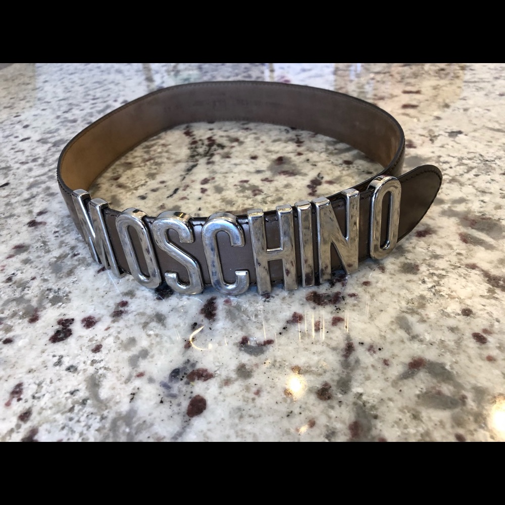Women’s MOSCHINO bronze / silver size 40 belt